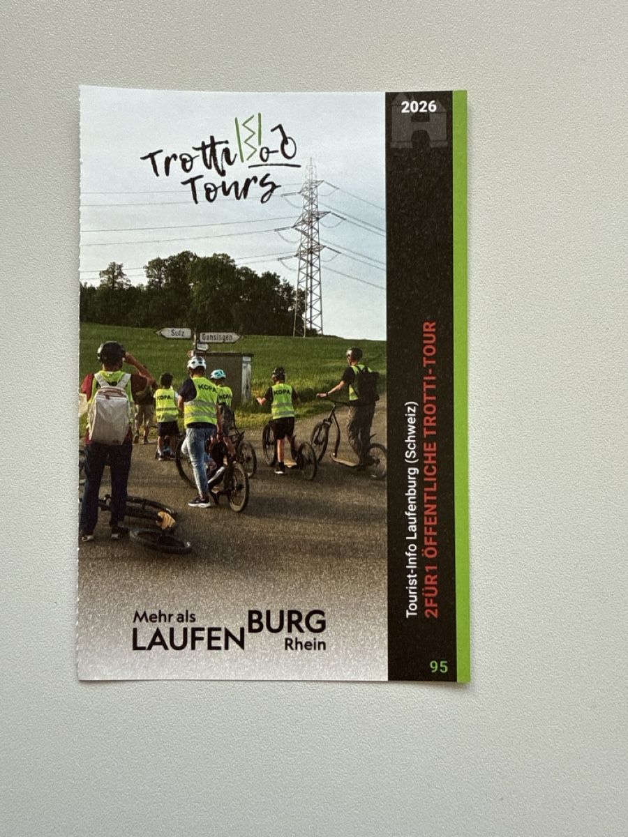Buoni: 2für1 Trotti Tours Laufenburg – Nuovo (secondo la descrizione) da Veltheim AG venduto da N377Y
