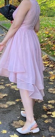Vera Mont Cocktailkleid rosa Gr. 3840  nur 1× getragen