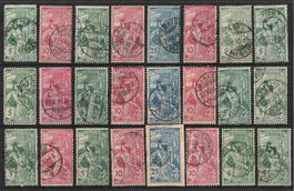 Lot UPU 1900. gestempelt