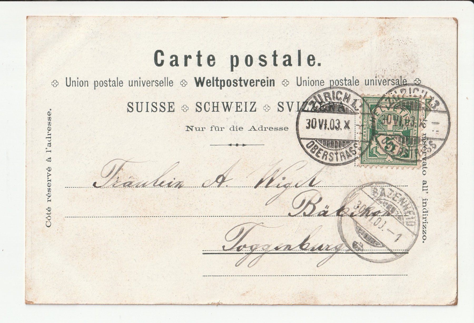 Cartoline postali: Pestalozzi Denkmal Zürich – Usato da Rheineck venduto da rhynegg 1