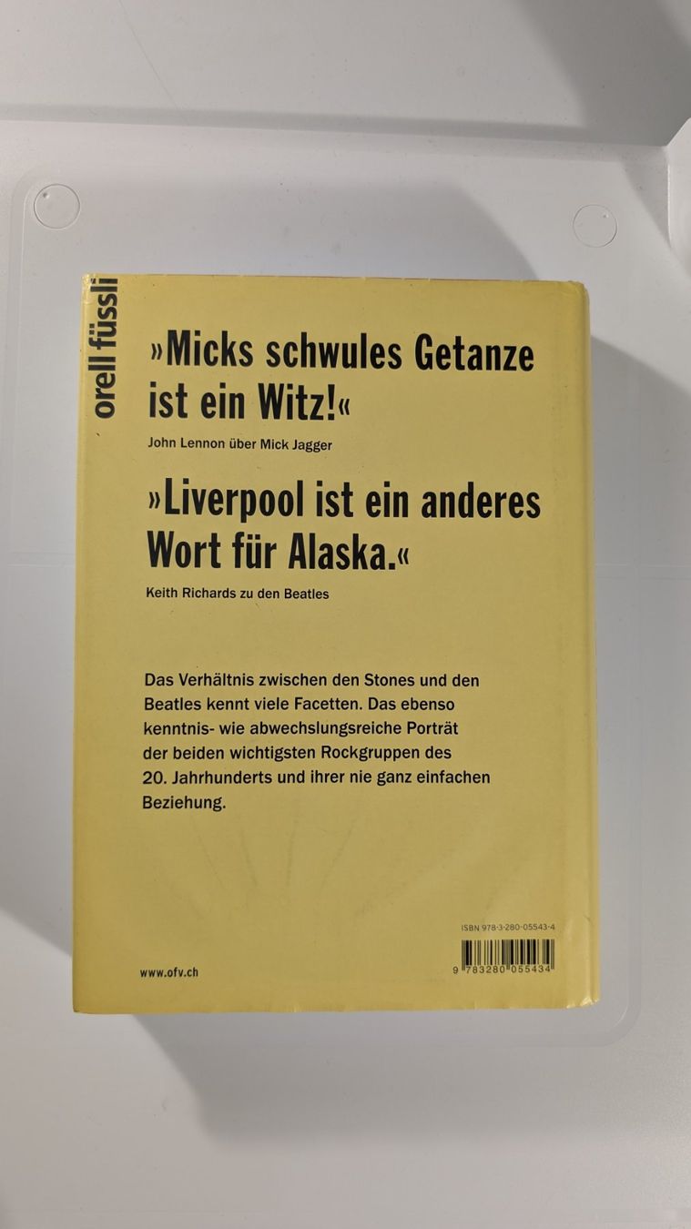 Livres: Beatles vs. Stones - Die Rock-Rivalen – D'occasion à Baar par Arthur_Fooksayk 1