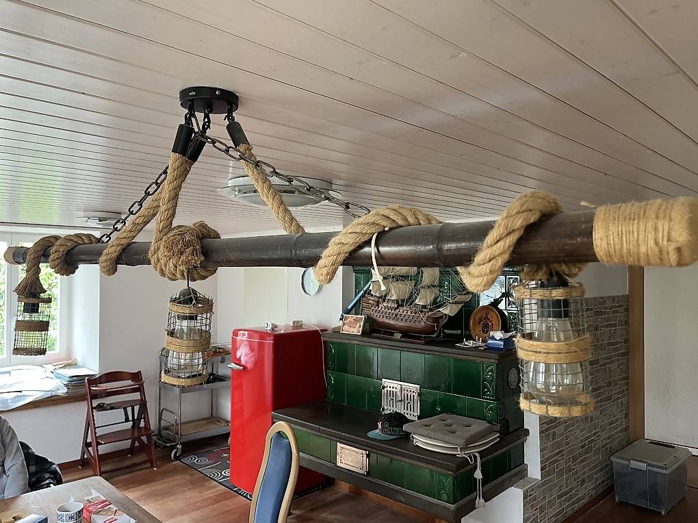 Lampadari & plafoniere: Deckenlampe aus Bamboos und LED Birnen – Usato da Wittnau venduto da Ricartutti 3