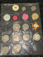 88 Sück Vintage Casino Chips - aus der ganzen Welt