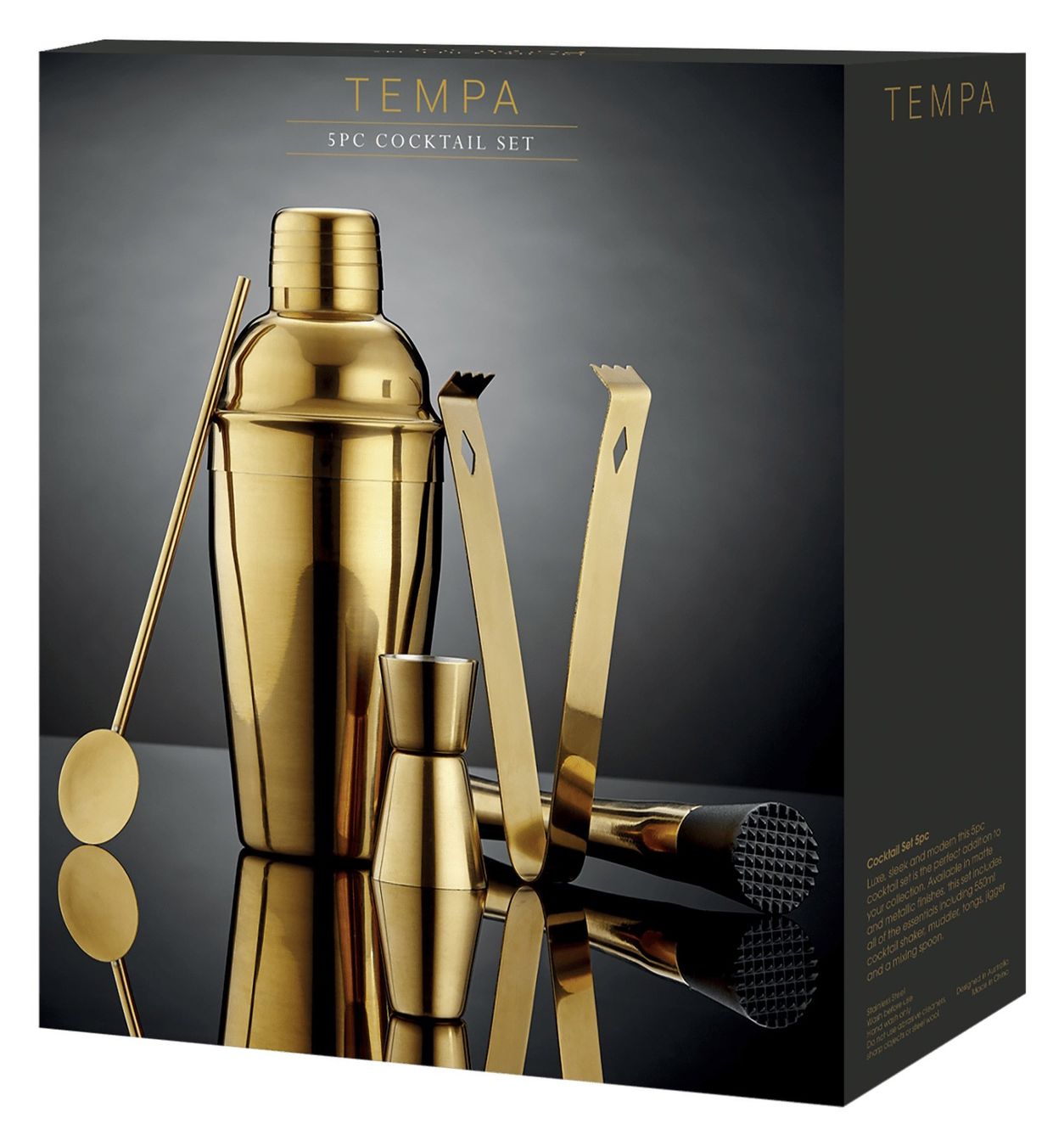 Küchengeräte: TEMPA 5-tlg Cocktail-Set Aurora gold – Neu und originalverpackt aus Kägiswil von nick333