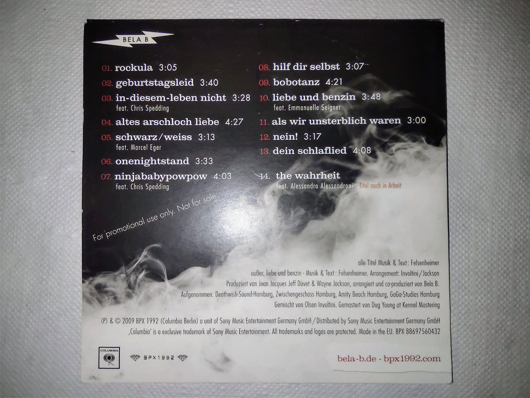 CD: DIE ÄRZTE PROMO CD ** BELA B. ** CODE B ** PUNK ** – Usato da Lupfig venduto da Womewome 2