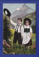 ENFANT - Joli petit couple à la montagne