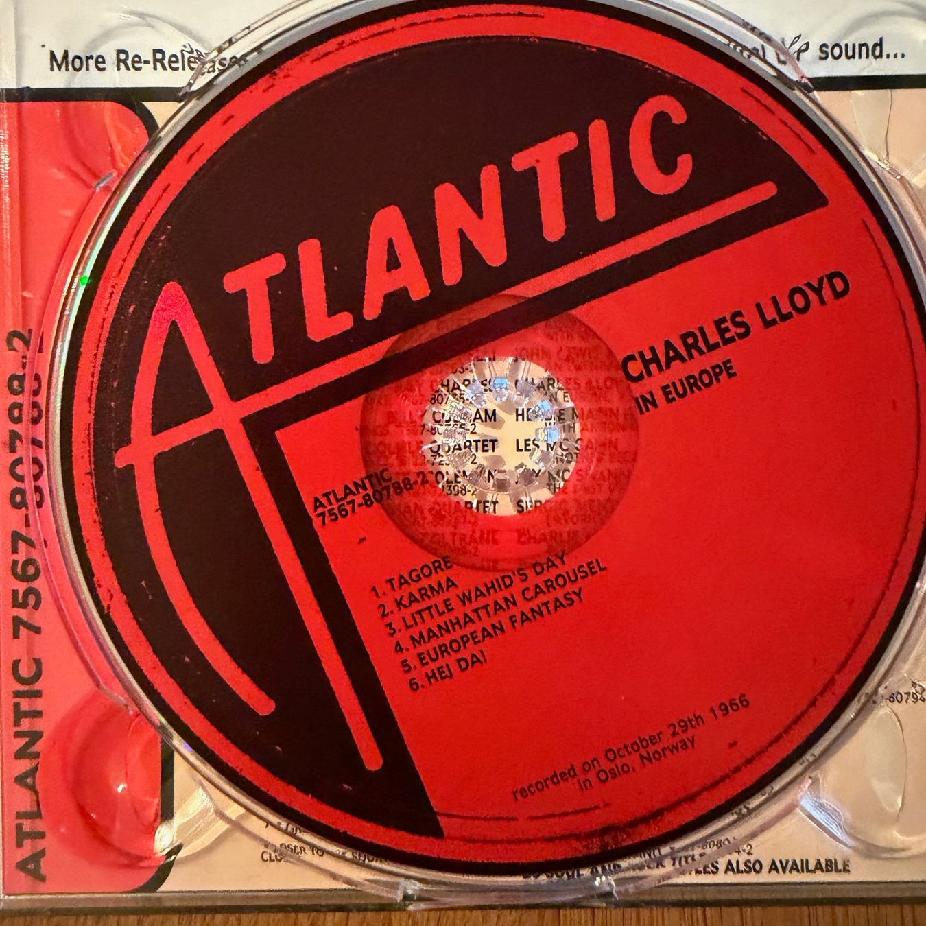 CD: Charles Lloyd with Keith Jarrett, Cecil McBee, DeJohnette CD – Usato da Zug venduto da Mirare9 2