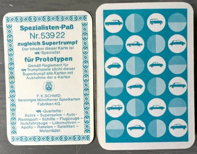 Spiele: Quartett Prototypen Nr. 539 22 – Gebraucht aus Zürich von gigimai67 6