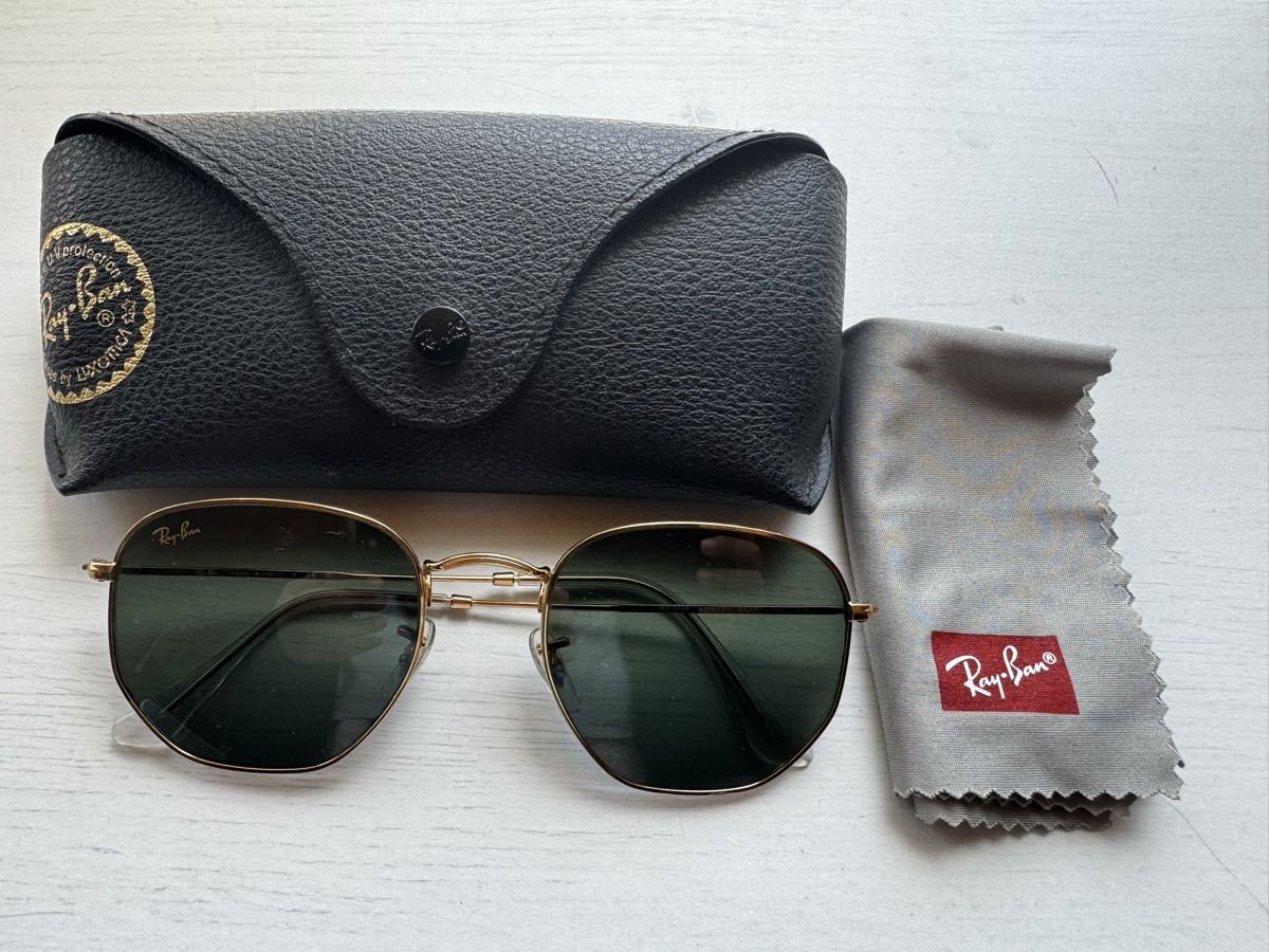 Ray-Ban Occhiali & Lenti: Ray Ban Hexagonal Sunglasses - Gold Frame 54-21 – Usato da Rehetobel venduto da cho_gbm9