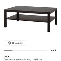 IKEA Lack schwarz 118x78x45