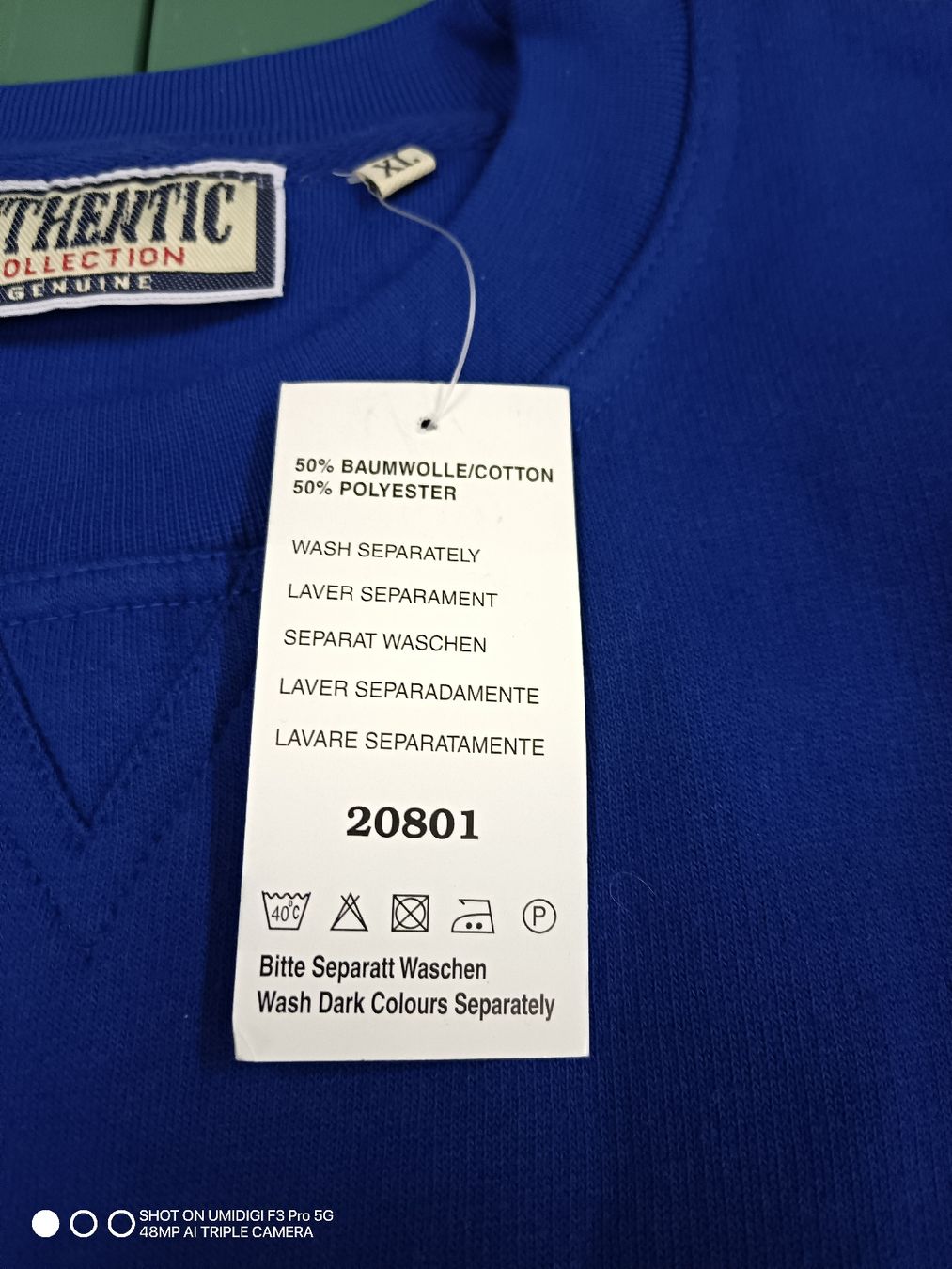 Maglioni & Felpe: Pullover Rundhals Authentic Collection blau Grösse XL neu – Nuovo e nell'imballaggio originale da Aarwangen venduto da to-hirschi 2
