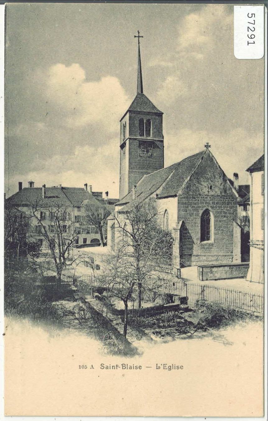 Cartoline postali: Saint-Blaise - L'Eglise – Usato da Ettingen venduto da Kartenplanet
