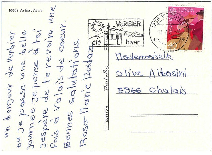 Cartoline postali: AK Verbier VS, Top Zustand! – Usato da Rheinfelden venduto da wil_m7gh 1