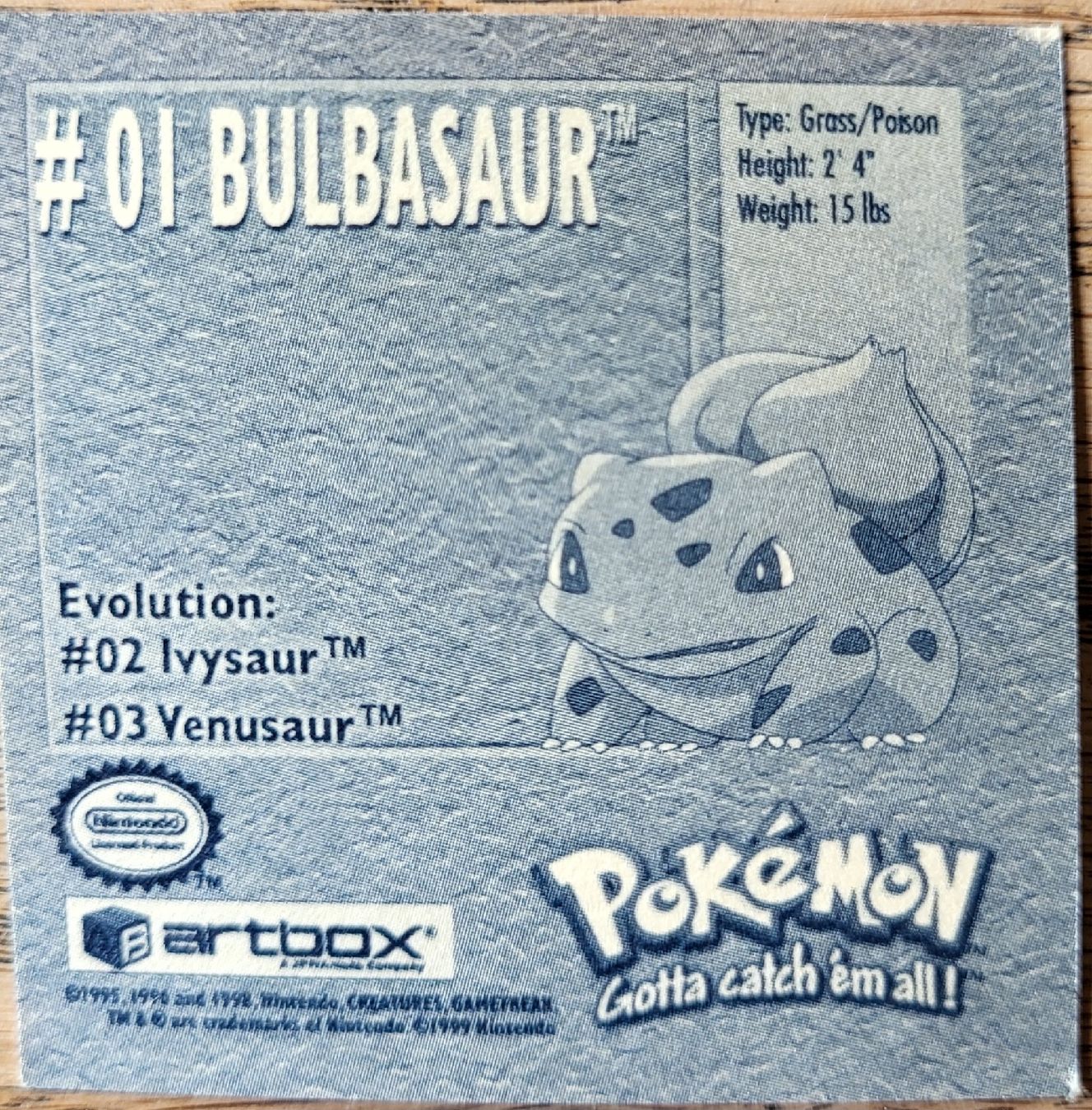 Pokémon Sammelbilder & Trading cards: Pokemon #01 Bulbasaur – Gebraucht aus Koppigen von Jsimsala 1