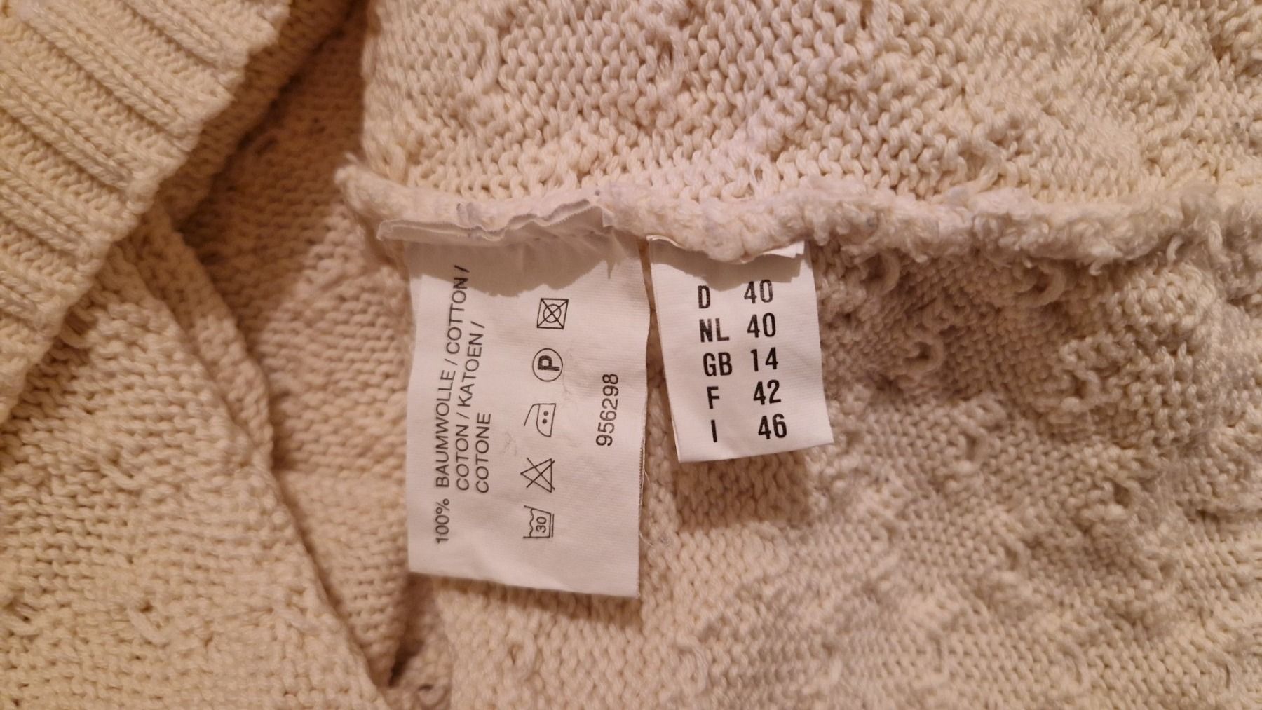 Maglioni & Felpe: Hellbeiger Baumwoll-Strickpulli – Usato da Oberengstringen venduto da Sheera7 6