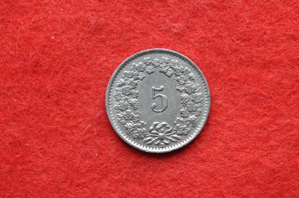 Alle Münzen: 5x 5 rappen – Gebraucht aus Laupen BE von Gufi57 3