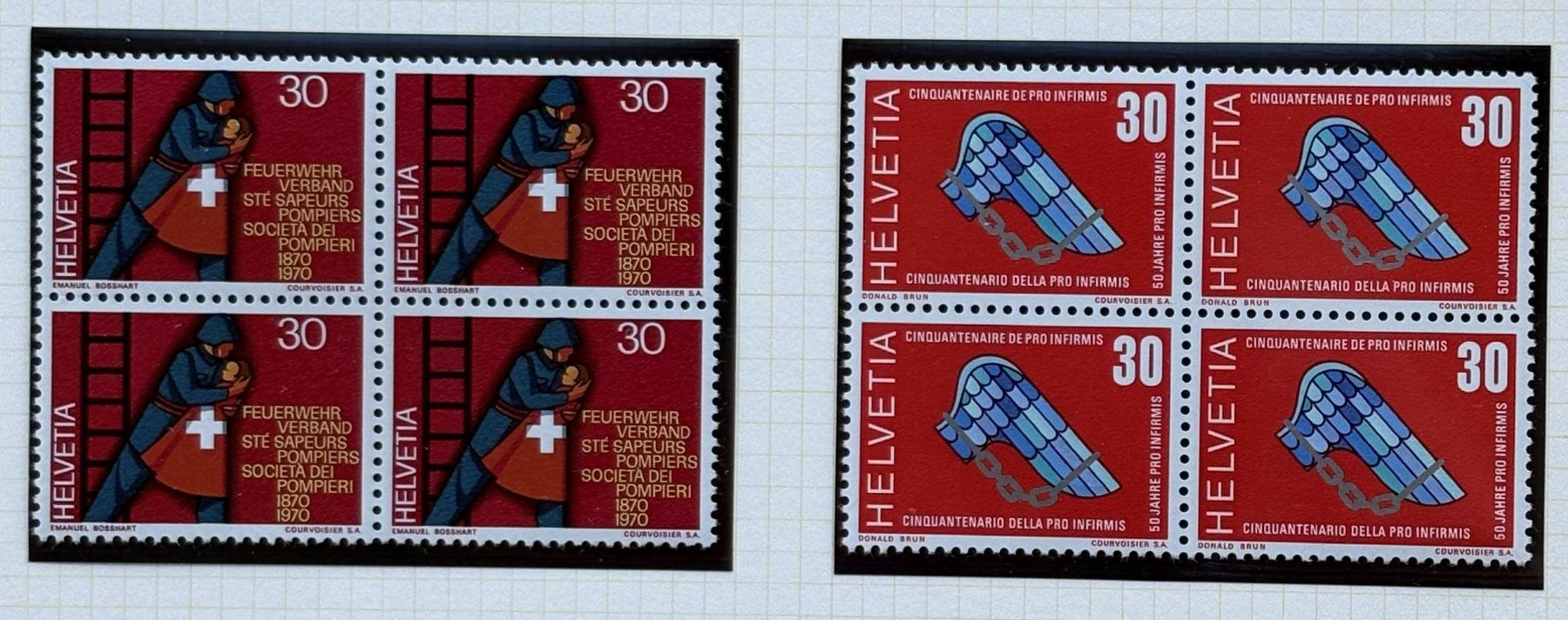 Alle Briefmarken: LOT 4 ER BLOCKS BRIEFMARKEN SCHWEIZ NEU – Neu (gemäss Beschreibung) aus Ostermundigen von Heavenmaus75 2