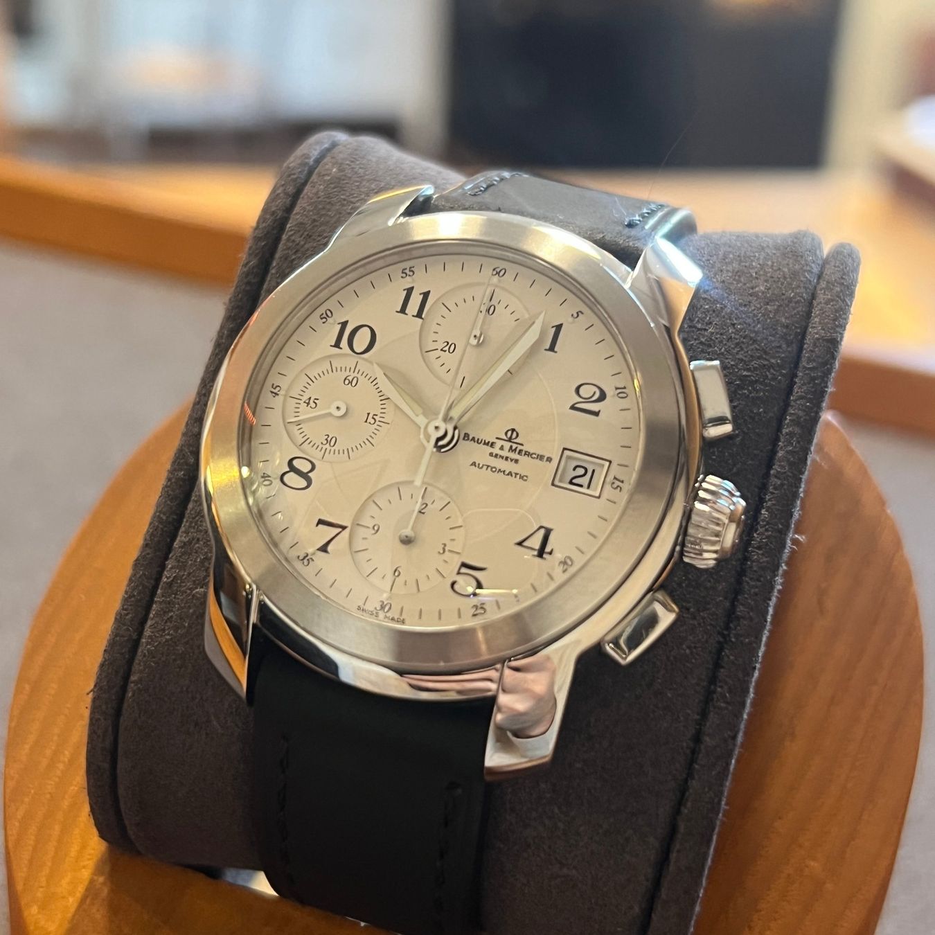 Baume & Mercier Orologi: Baume & Mercier Capeland Chronograph MVO45216 – Usato da Carouge GE venduto da Watchaser 2