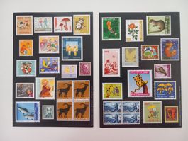 36 Blanko Spiel Briefmarken Block Pro Juventute Sammlung
