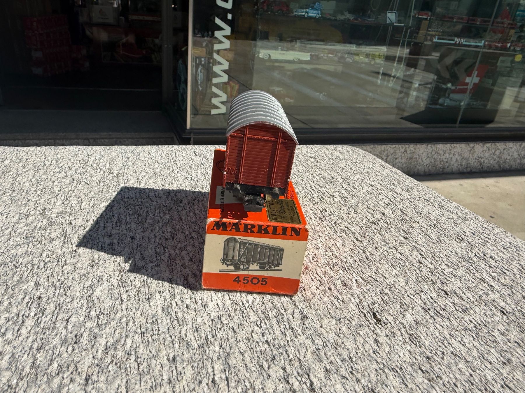 Märklin Modellini di ferrovie: Märklin 4505 Güterwagen db – Usato da Chiasso venduto da Carrara-Modellismo 1