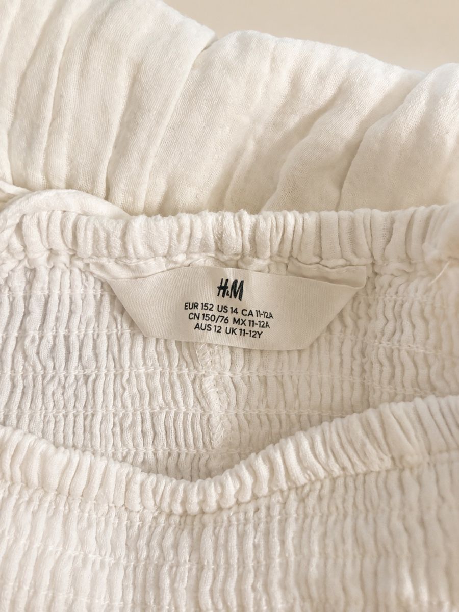 H&M Kleider & Röcke: ROBE BLANCHE SMOCKÉE H&M – Neu (gemäss Beschreibung) aus Lausanne von mar_6snp 2