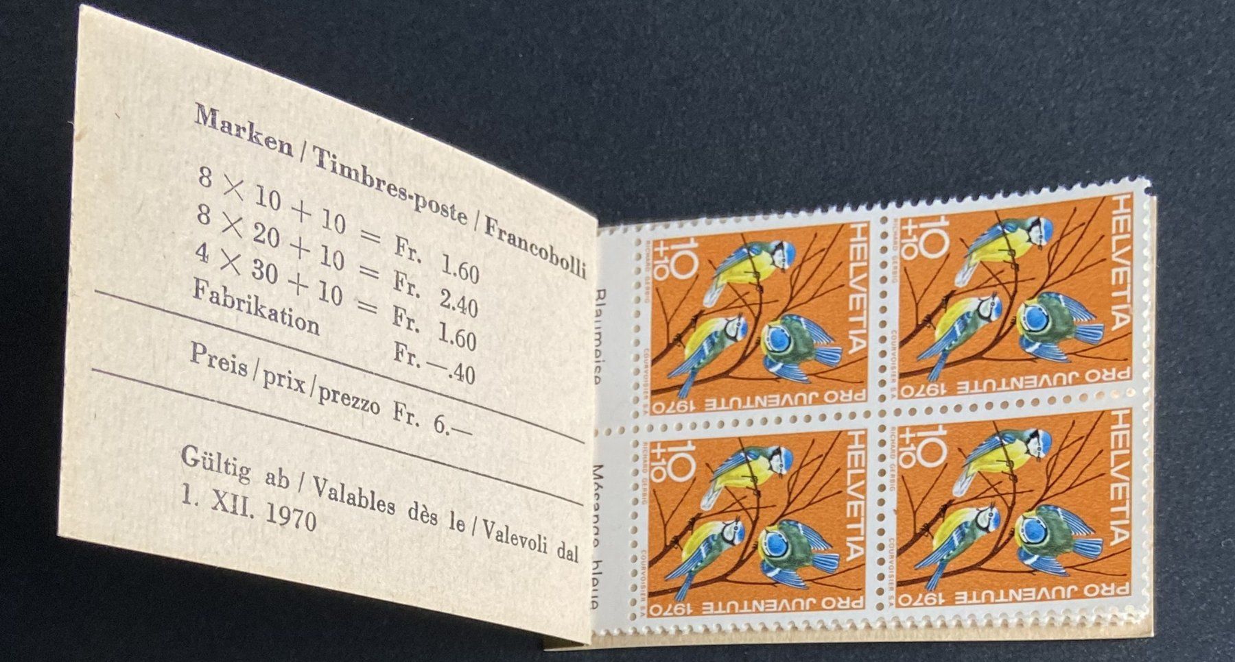 Tutti i francobolli: Pro Juventute-Markenheftchen 1968 + 1970 postfrisch – Usato da Böckten venduto da Hansi36 4