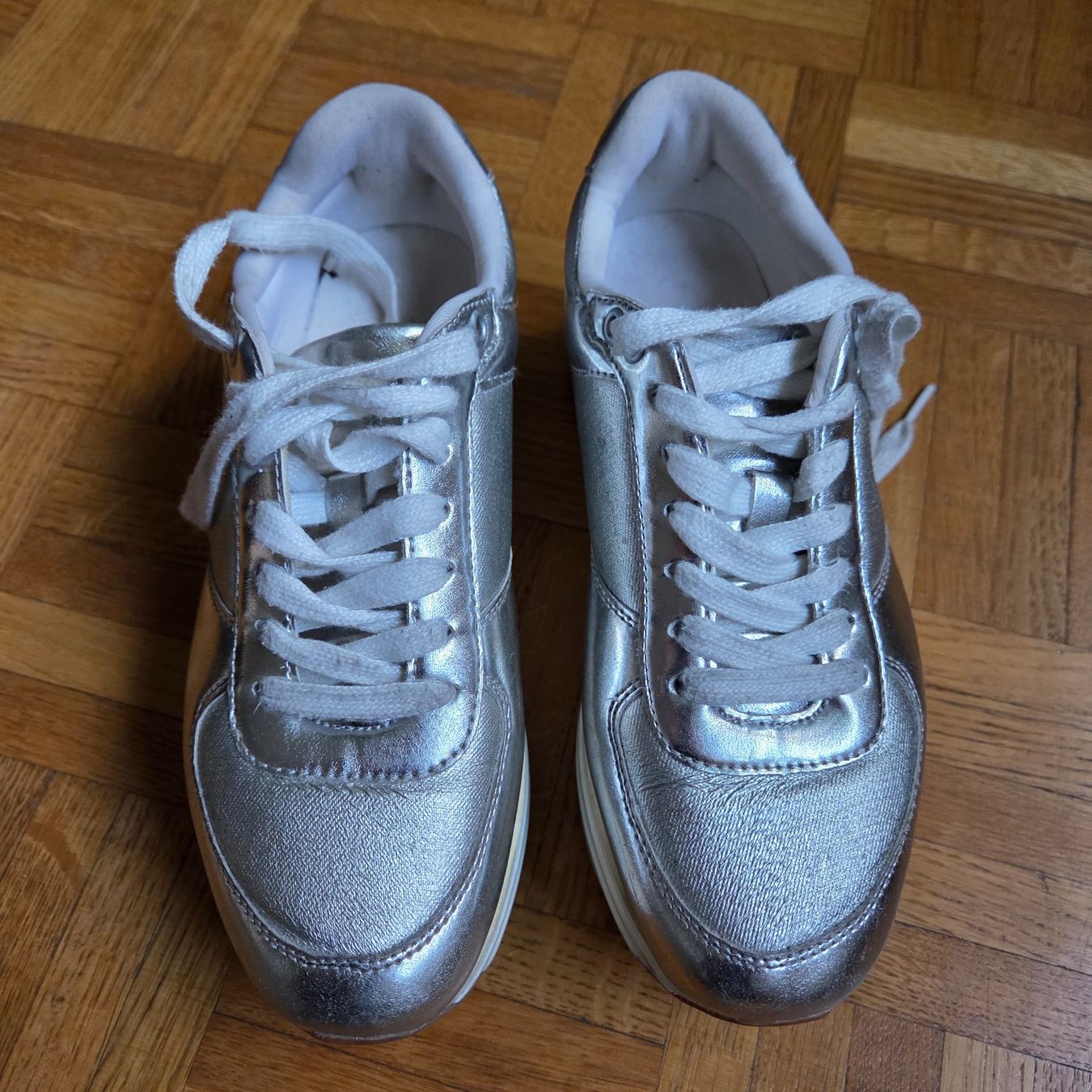Zara Scarpe da donna: Baskets compensées argentées Zara 36 – Usato da Onex venduto da AF. 2