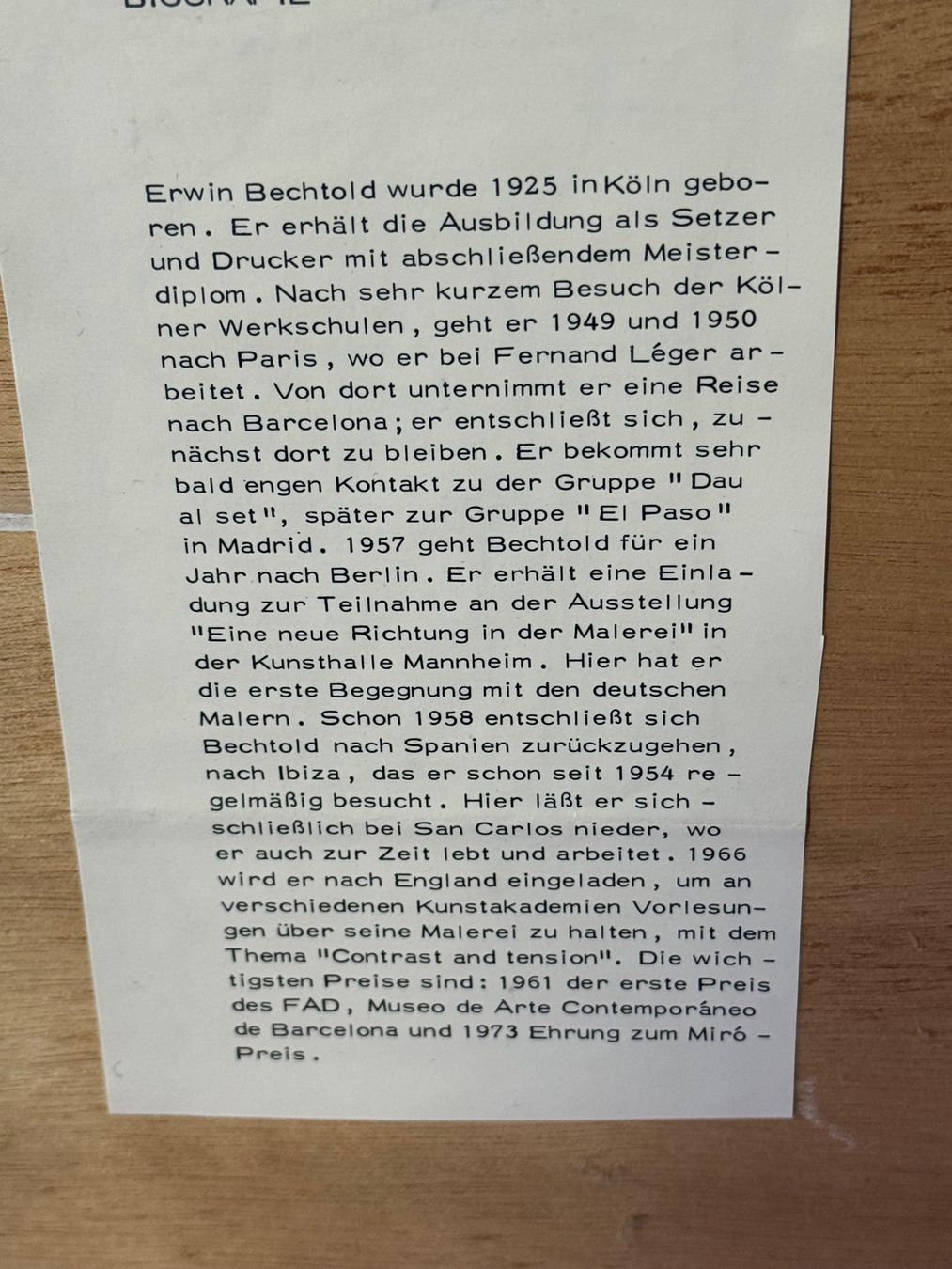 Gemälde: BECHTOLD Erwin 1925-2022 Mischtechnik signiert – Gebraucht aus Bern von Jwpm66 5