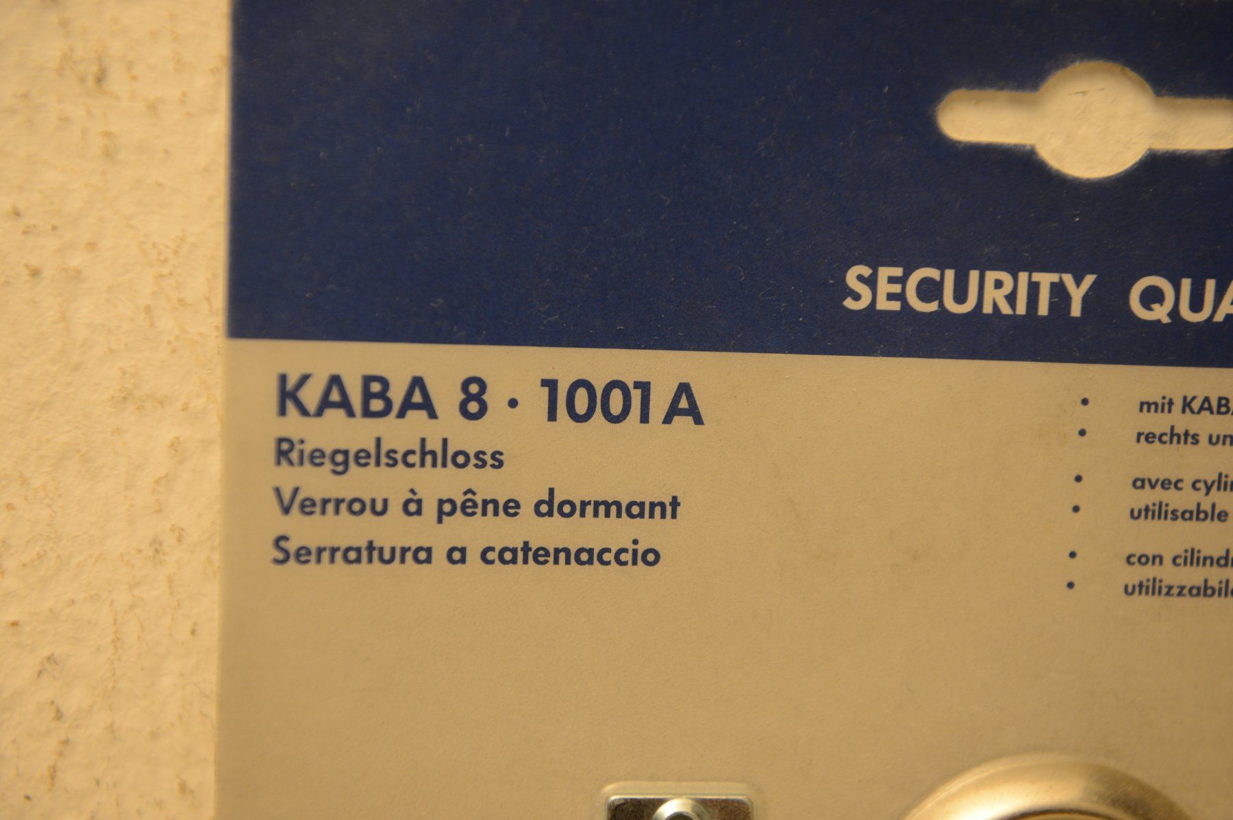 Kaba Cadenas: Riegelschloss Kaba 8 1001A – Neuf (Voir description) à Sachseln par Smatsch54 3