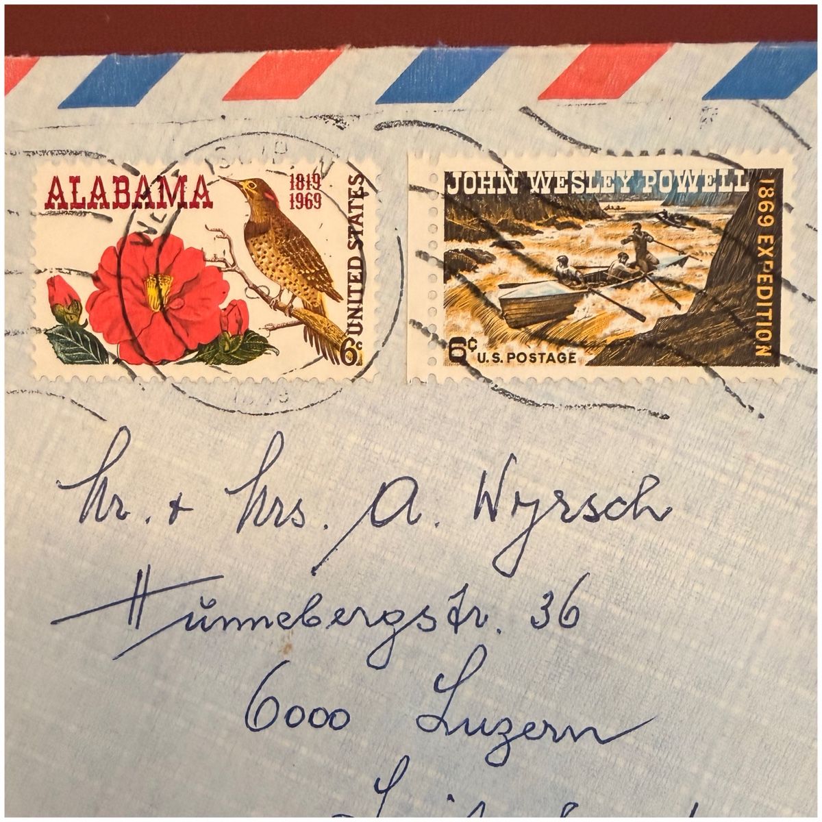 Tous les timbres: Luftpostbrief - Briefmarken USA - 1969 – D'occasion à Schlieren par RoPue 2