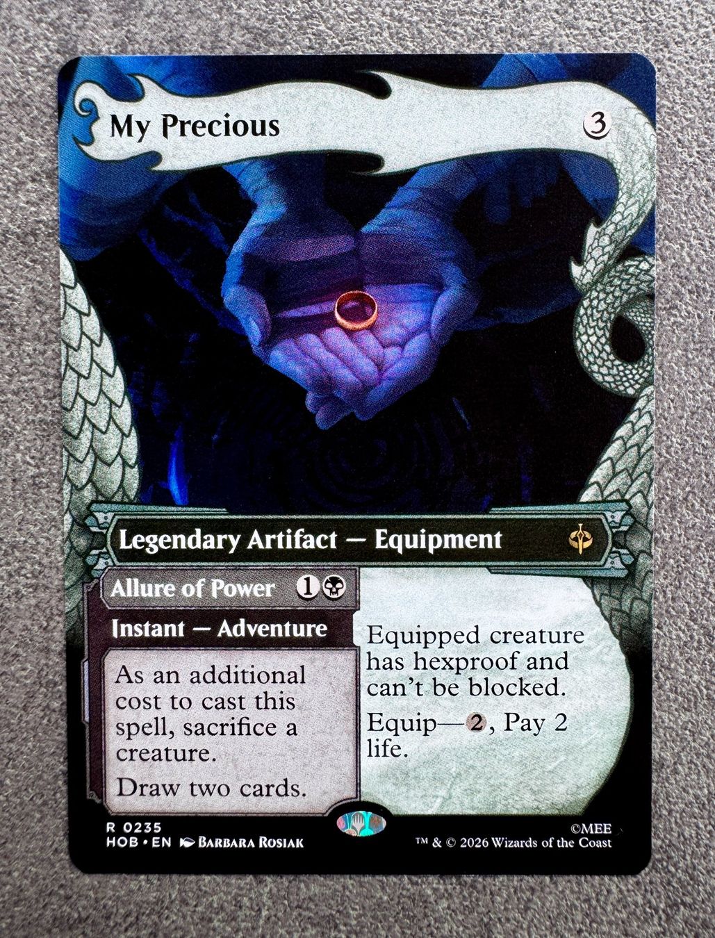 Magic The Gathering Carte collezionabili: Dragonframe My Precious The Hobbit – Nuovo (secondo la descrizione) da Rechthalten venduto da hosme_be