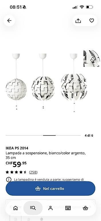 Lampes: Lampada IKEA  – D'occasion à Dino par Giorgia.vllm