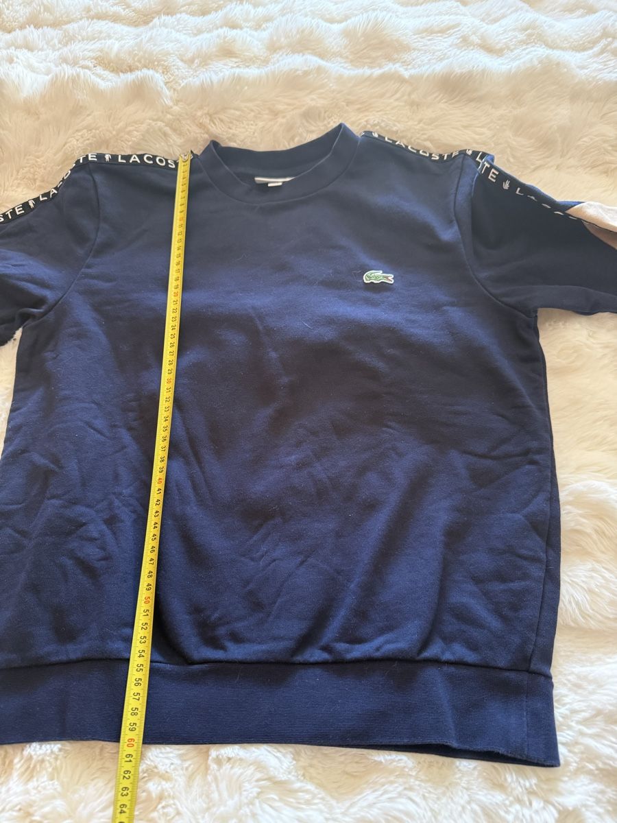 Lacoste Maglioni & Felpe: Pull Lacoste bleu marine logo bandes  – Usato da Monthey venduto da Joseph-29 6