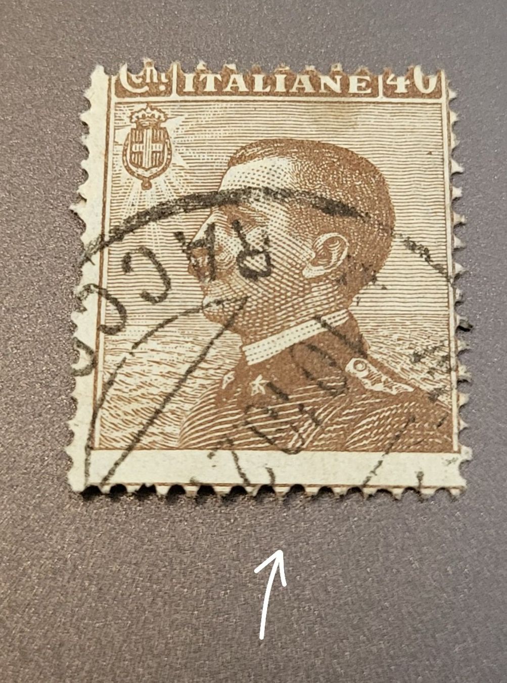 Alle Briefmarken: Italien 1908 dezentriert – Gebraucht aus St Gallen von Stampsalshobby