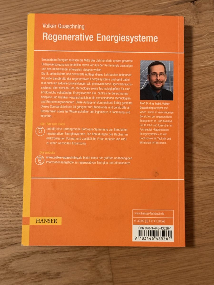 Libri: Regenerative Energiesysteme, 8. Auflage – Usato da Herisau venduto da XenonSniper 1