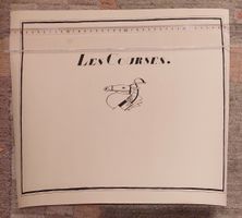 Druck mit Stück von Erik Satie, Le pesage, Les Courses
