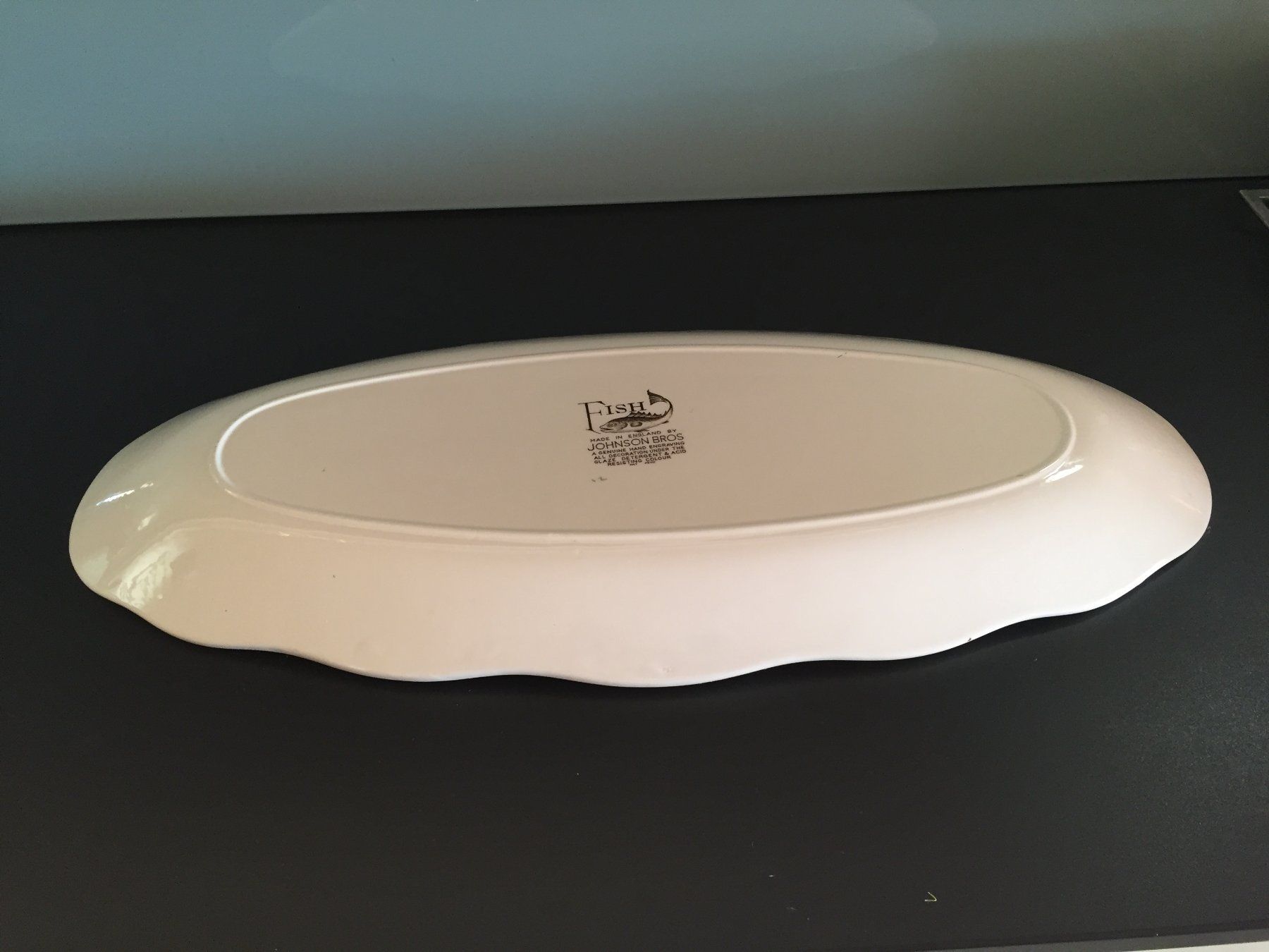 Servierplatten: Magnifique plat à poisson + 8 assiettes – Gebraucht aus Chernex von nounours2010 1