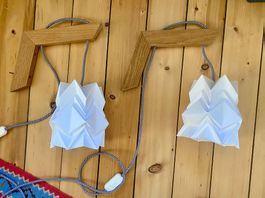 1 ou 2 petites lampes murales design style origami