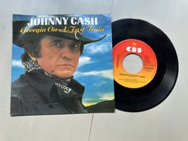 JOHNNY CASH rare Single Georgia on a fast train Kult Country