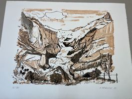 A.HELBLING LITHOGRAPHIE SIGNIERT NUMMERIERT