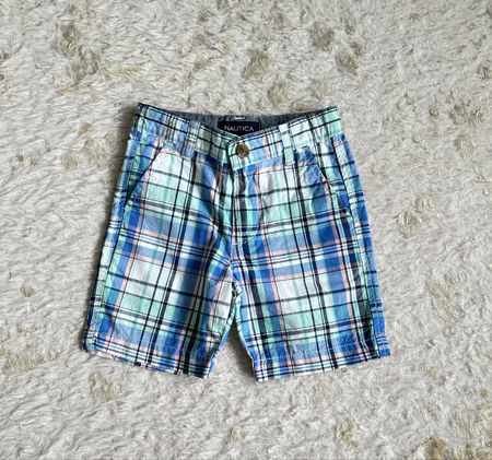 Nautica kids checkered berms pink/green/blue Sz 3T