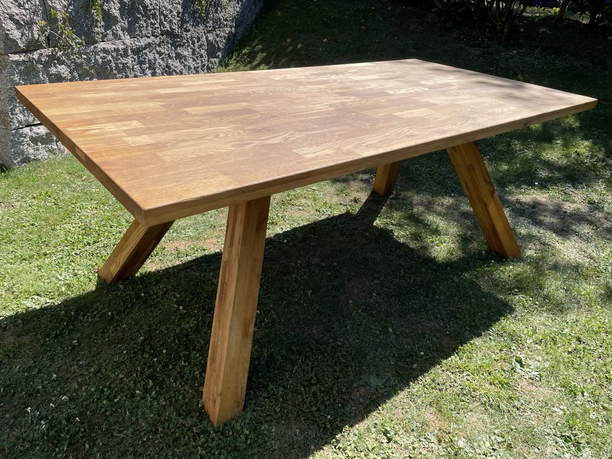 Tavoli: Wunderschöner Esstisch aus Eichenholz - 200x100cm – Usato da Marthalen venduto da ironh1tsch 2