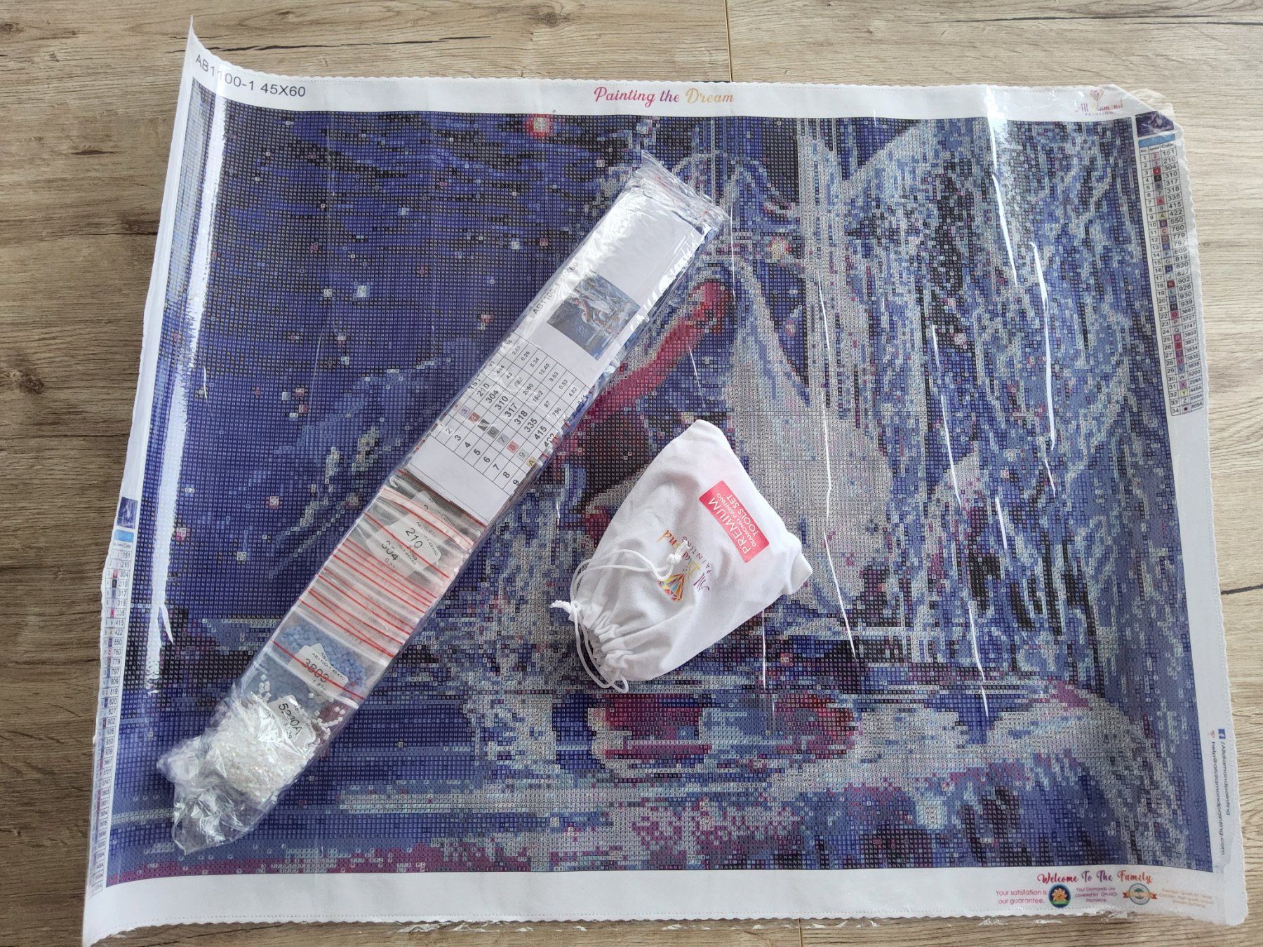 Kit bricolage: Diamond Painting Set " Wassermann" 45x60cm – Nuovo e nell'imballaggio originale da Heiden venduto da kas_zln5 1