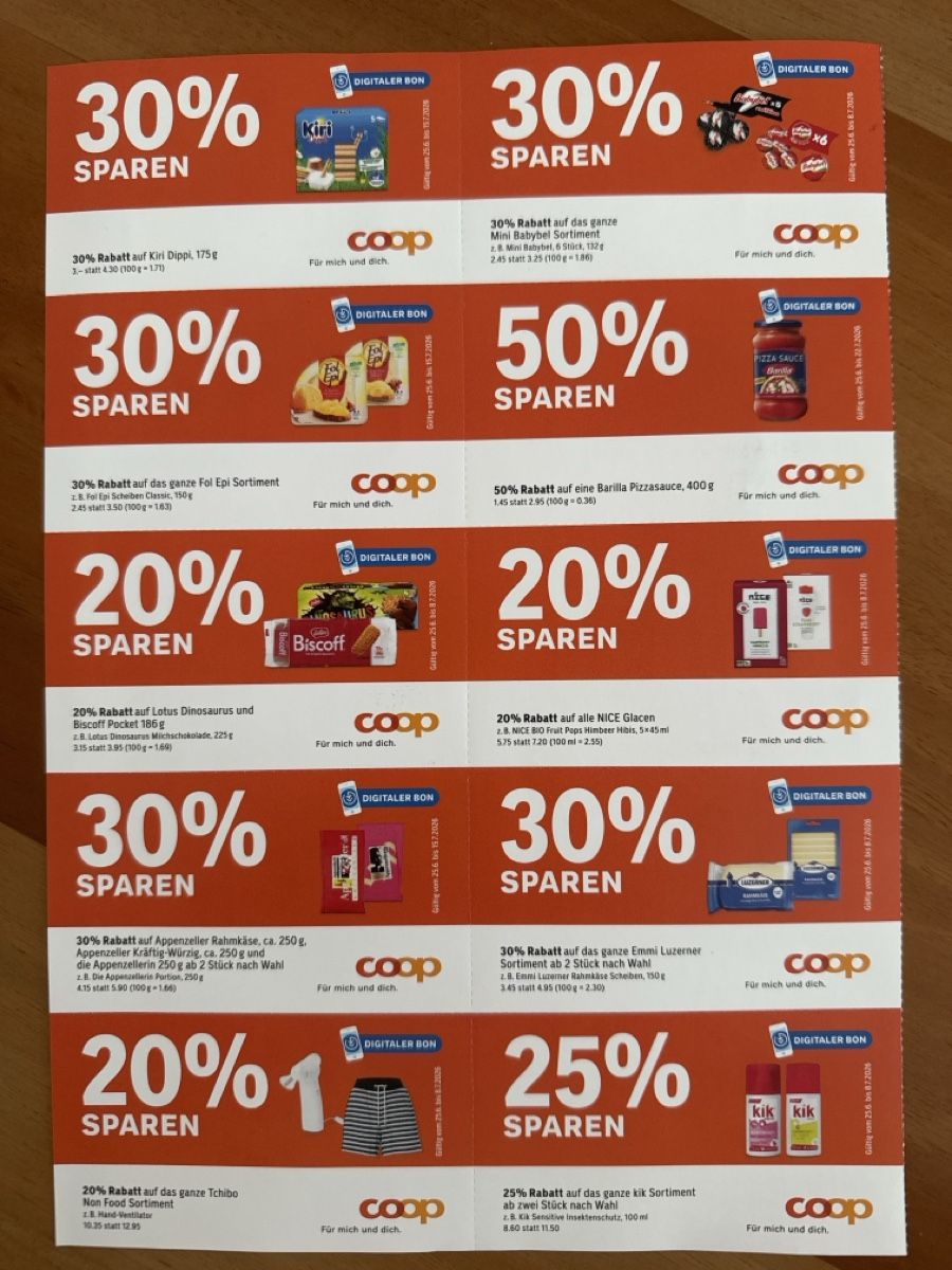 Gutscheine: Coop Bon  – Gebraucht aus Zürich von Smarties13