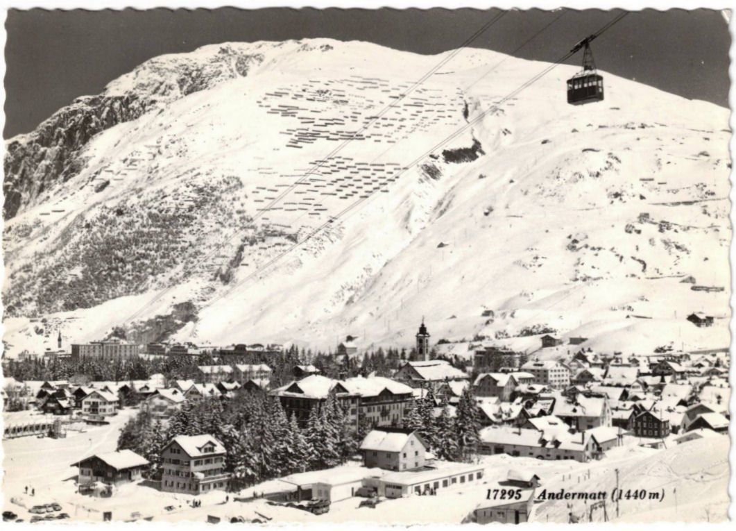 Ansichtskarten: Andermatt - Luftseilbahn Andermatt--Gurschenalp – Gebraucht aus Binningen von Mountainrider