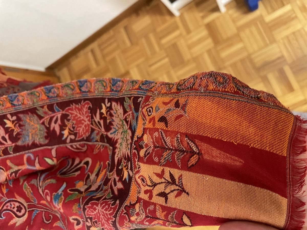 Foulard & Sciarpe: Schal rot gemustert – Nuovo (secondo la descrizione) da Dittingen venduto da nje_9nlt 2