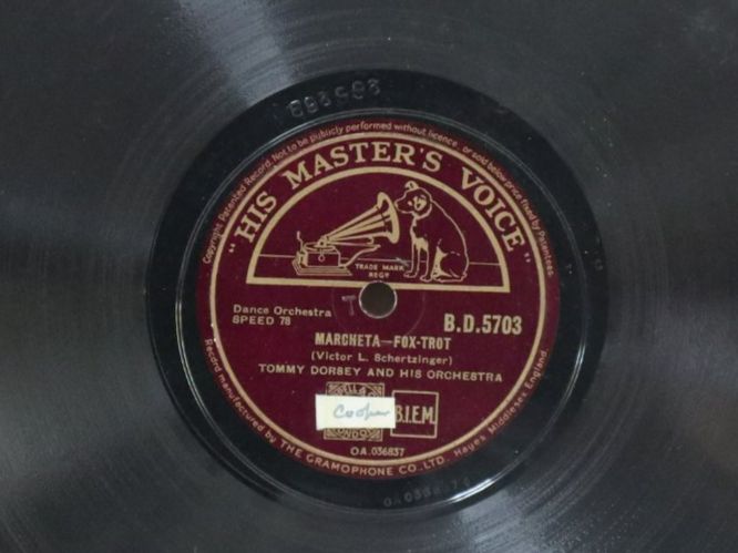 Schallplatten: Schellack Tommy Dorsey Deep Night Schallplatte Marcheta – Gebraucht aus Eschenbach SG von Astalavista 4