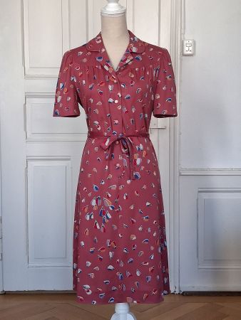 Vintage Sommerkleid, A-Linie, Gr. M