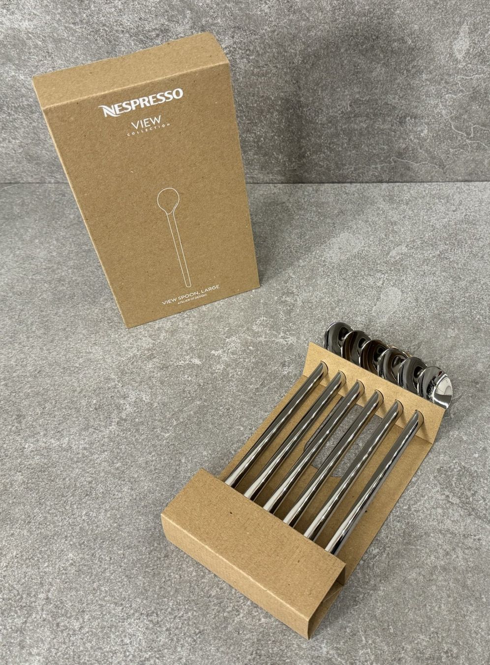 Nespresso Cucchiai: NESPRESSO VIEW Löffel, LARGE (x 6) ... – Nuovo e nell'imballaggio originale da Klosters venduto da ClodiKL 1