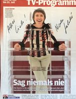 Nicole Salathé SRF Autogramm signiert Magazinbild 20x30cm